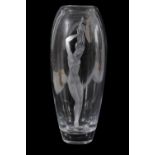•VICKE LINDSTRAND FOR ORREFORS: AN ART DECO GLASS VASE