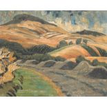 •ELIZABETH VIOLET POLUNIN (1887-1950) Landscape of rolling hills