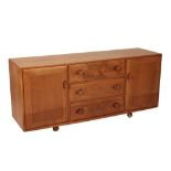 ERCOL: A "WINDSOR" MODEL 468 ASH SIDEBOARD