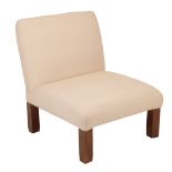 •CHRISTIAN LIAIGRE: A CREAM UPHOLSTERED CHAIR