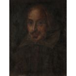 •VLADIMIR POLUNIN (1880-1957) (?) Head and shoulders portrait of Shakespeare