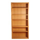 CONTEMPORARY LIGHT OAK OPEN BOOKCASE