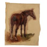 ENGLISH SCHOOL, 20TH CENTURY Three unframed studies of horses