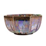 DAISY MAKEIG-JONES FOR WEDGWOOD: A "FAIRYLAND LUSTRE" OCTAGONAL BOWL