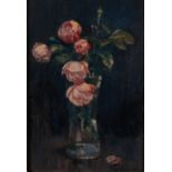 PATRICK WILLIAM ADAM (1854-1929) Still life study of flowers in a glass vase