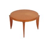 •MANNER OF MAURICE JALLOT: A FRENCH ART DECO SYCAMORE OCCASIONAL TABLE