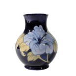 MOORCROFT: A RARE "HIBISCUS" VASE