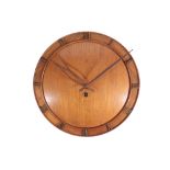 HAC (HAMBURG AMERICAN CLOCK COMPANY): AN OAK WALL CLOCK