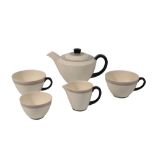 POOLE POTTERY: AN ART DECO "EVEREST" BACHELORS TEA SET