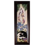 MOORCROFT: A "CAT NAP" PLAQUE