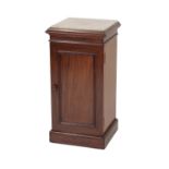 VICTORIAN MAHOGANY AND MARBLE TOPPED POT CUPBOARD