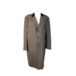 LOVAT GENTLEMANS OVERCOAT IN BLUE & GREY TWEED