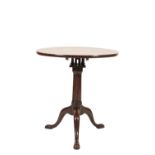 GEORGE II MAHOGANY CIRCULAR OCCASIONAL TABLE