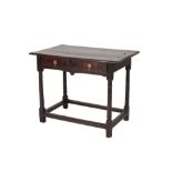 WILLIAM & MARY OAK SIDE TABLE