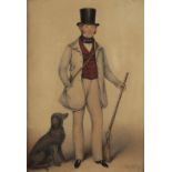ALBIN ROBERTS BURT (1783-1842) A full-length portrait of an early Victorian gentleman