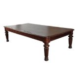 SUBSTANTIAL EARLY VICTORIAN MAHOGANY LIBRARY TABLE