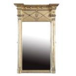 GEORGE IV GILTWOOD AND COMPOSITION PIER MIRROR