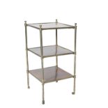 ROSEWOOD AND GILT BRASS ETAGERE STAND