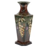 ROZENBURG: A DEN HAAG EARTHENWARE GLAZED VASE