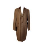 ROBERT NOBLE GENTLEMANS OVERCOAT IN GREEN & BROWN TWEED