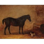 MANNER OF HENRY FREDERICK LUCAS-LUCAS (1848-1943) A portrait of a horse in loose box