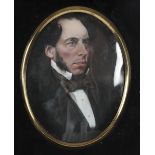 ENGLISH SCHOOL, 19TH CENTURY A portrait miniature of a gentleman