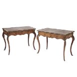 PAIR OF KINGWOOD AND GILT BRONZE MOUNTED BUREAUX PLATS