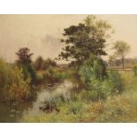 ERNEST PARTON (1845-1933) 'Riverbank'