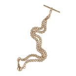 9CT GOLD CHAIN LINK POCKET WATCH CHAIN