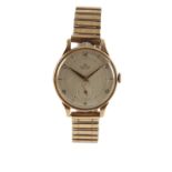 SMITH'S DELUXE 9CT GOLD GENTLEMAN'S WRISTWATCH