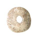 ARCHAISTIC JADE BI DISC, IN THE NEOLITHIC STYLE