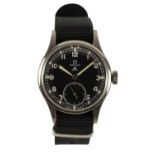 OMEGA GENTLEMAN'S STAINLESS STEEL MILITARY WRISTWATCH