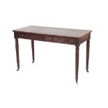 REGENCY MAHOGANY LIBRARY TABLE