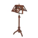 LATE VICTORIAN OR EDWARDIAN ADJUSTABLE DUET STAND