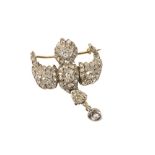 A VICTORIAN DIAMOND ST. ESPRIT DOVE BROOCH