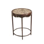 GOOD CHINESE HARDWOOD AND MOTHER-OF-PEARL SIDE TABLE, QING DYNASTY, 19TH CENTURY