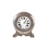 EDWARDIAN SILVER TRAVELLING CASED WATCH STAND