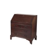 GEORGE II MAHOGANY BUREAU