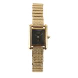 CARTIER MUST DE CARTIER LADY'S SILVER GILT WRISTWATCH