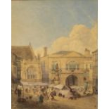 ENGLISH SCHOOL, 19TH CENTURY 'Dorchester - View of the Town Hall and Market Place..'