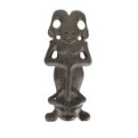 CARVED CHINESE JADE FIGURE OF A HUMANOID, IN THE NEOTHILIC STYLE