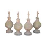 SET OF FOUR VICTORIAN CAST IRON PIER FINIALS