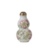 ENAMELLED DOUBLE GOURD GLASS SNUFF BOTTLE, QIANLONG FOUR CHARACTER MARK AND PROBABLY OF THE PERIOD