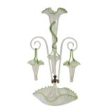 VICTORIAN OPALINE GLASS EPERGNE