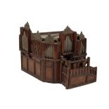 SCRATCH BUILT MODEL OF A CHURCH ORGAN