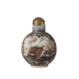 ENAMELLED GLASS SNUFF BOTTLE, QIANLONG SEAL MARK AND PROBABLY OF THE PERIOD