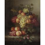 MANNER OF HENRY GEORGE TODD (1846-1898) A pair of still life studies of fruit
