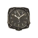 SMITH'S EIGHT DAY MILITARY AIRCRAFT WALL CLOCK