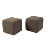 PAIR OF ARKETIPO FIRENZE UPHOLSTERED STOOLS