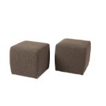 PAIR OF ARKETIPO FIRENZE UPHOLSTERED STOOLS